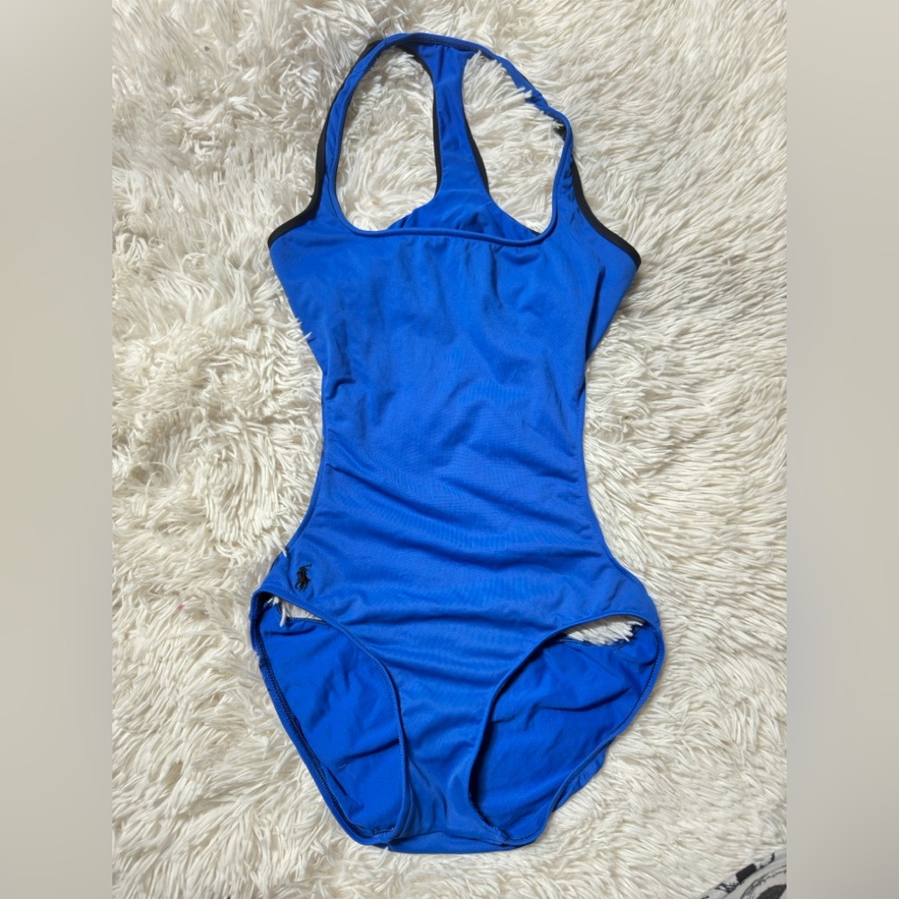 Blue Athletic Swimsuit